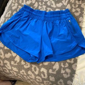 royal blue lululemon running shorts
